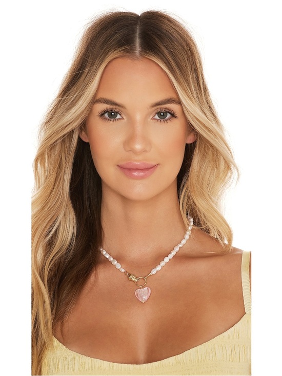 Petit Moments Jewelry - Petit Moments x Revolve Lisa Necklace in Pink
